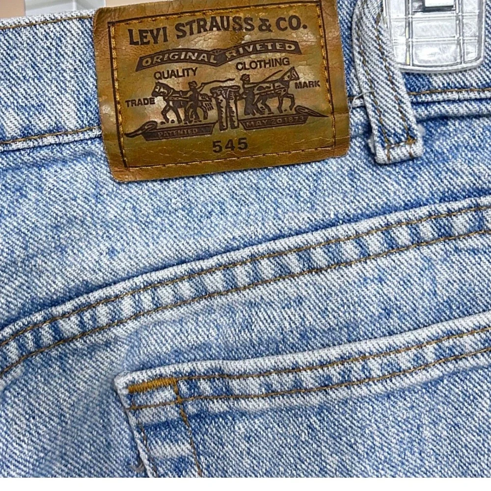 Vintage Levi Strauss 545 Jeans W38 L30‎ Light Wash Loose Fit Denim Pants